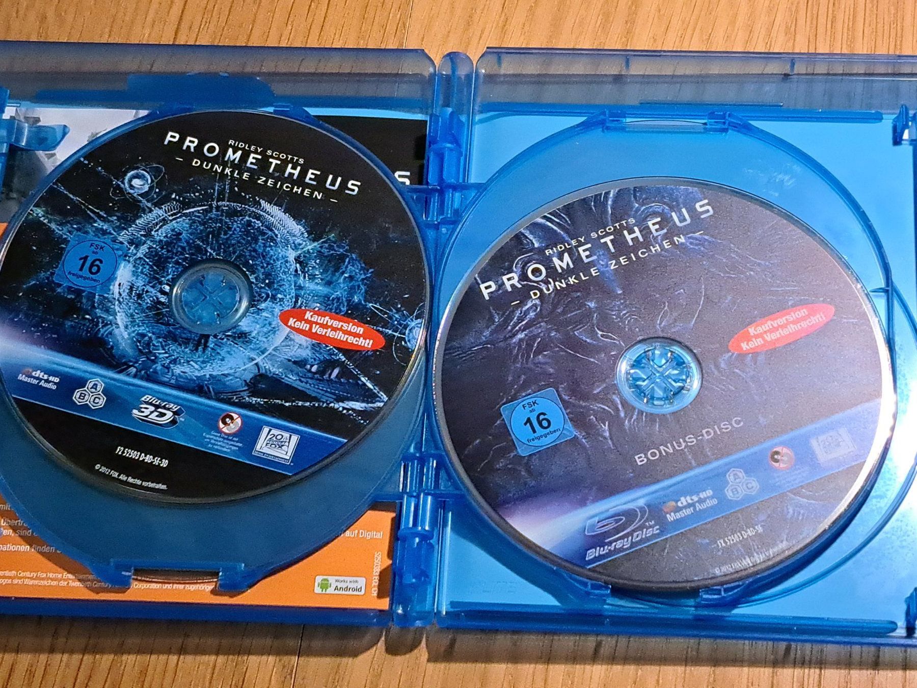 Tutti i DVDs: Blu-Ray Ridley Scotts Prometheus, 4-Disc Collector's Edition – Nuovo (secondo la descrizione) da Unterseen venduto da Kanica 5
