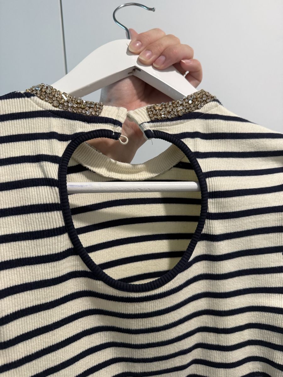 Sandro Top: Sandro Glitter Kragen Shirt  – Nuovo (secondo la descrizione) da Bottmingen venduto da Itsclaire 3