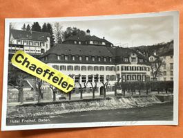 Alte Ansichtskarte 1937 Hotel Freihof Baden,m