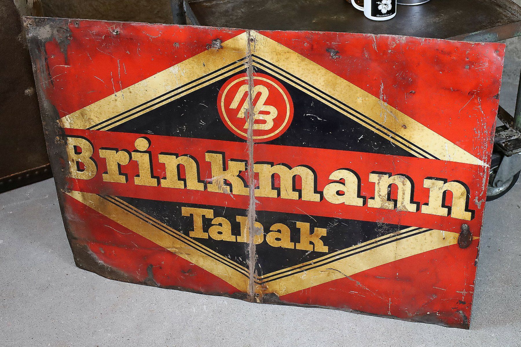 Insegne: Blechschild "Brinkmann Tabak" – Usato da Birrwil venduto da brandschatz_birrwil 2