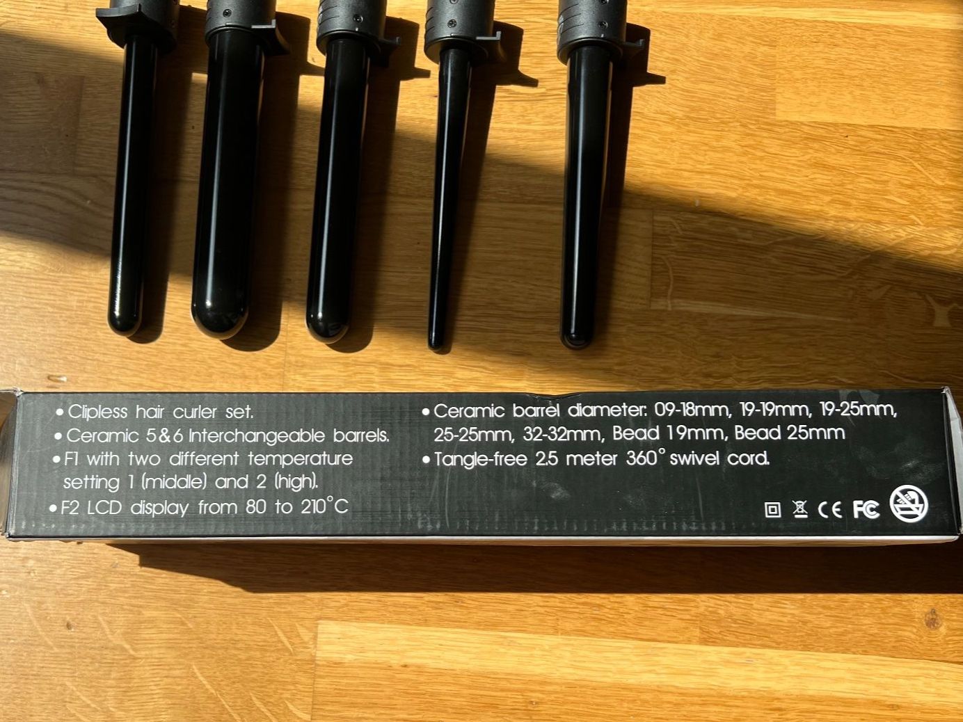 Piastre & Arricciacapelli: DoDo Interchangeable 5 & 6 in 1 Ceramic Curler Set - WIE NEU – Nuovo (secondo la descrizione) da Zürich venduto da PJKlingel 2