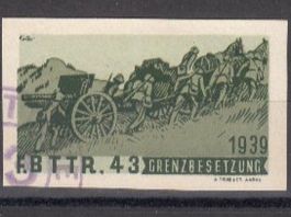 Artillerie Wi 208 ungezähnt gestempelt