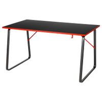 Gamingtisch schwarz-rot 140x80cm