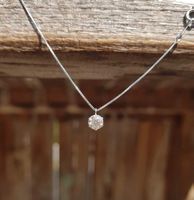 Schönes Collier 45 cm Brillant 0.5 ct Zertifikat