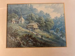 Aquarell Horner Einsiedelei Niklaus Flüe Limitiert 126/290