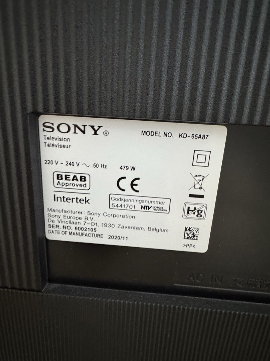 Sony Fernseher: Sony Bravia oled 2020 Model – Gebraucht aus Zürich von gnu_nj7h 2