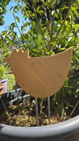 Huhn gr. Holztier Holz-Deko Deko Garten-Deko Blumentopf-Deko