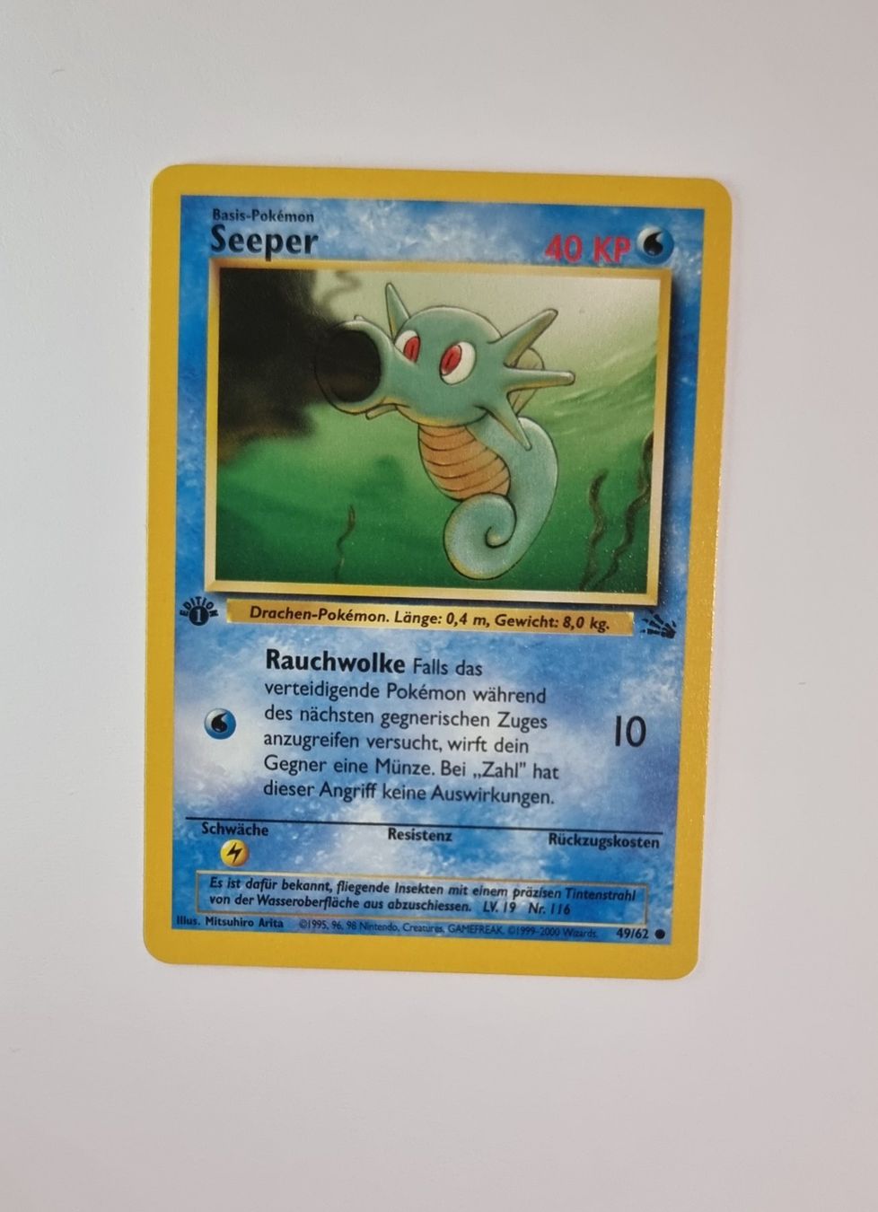Pokémon Sammelbilder & Trading cards: Pokemon Fossil Deutsch 1. Edition Seeper – Gebraucht aus St.gallen von herr_gamster