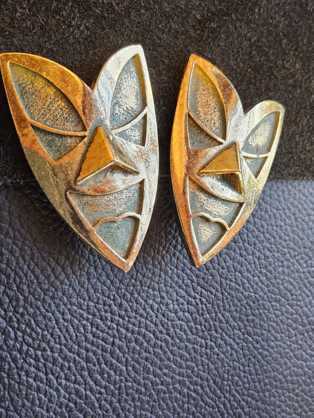 Ohrringe & -stecker: Vintage silbrige Masken Ohrclips – Gebraucht aus Zürich von sanwit 3