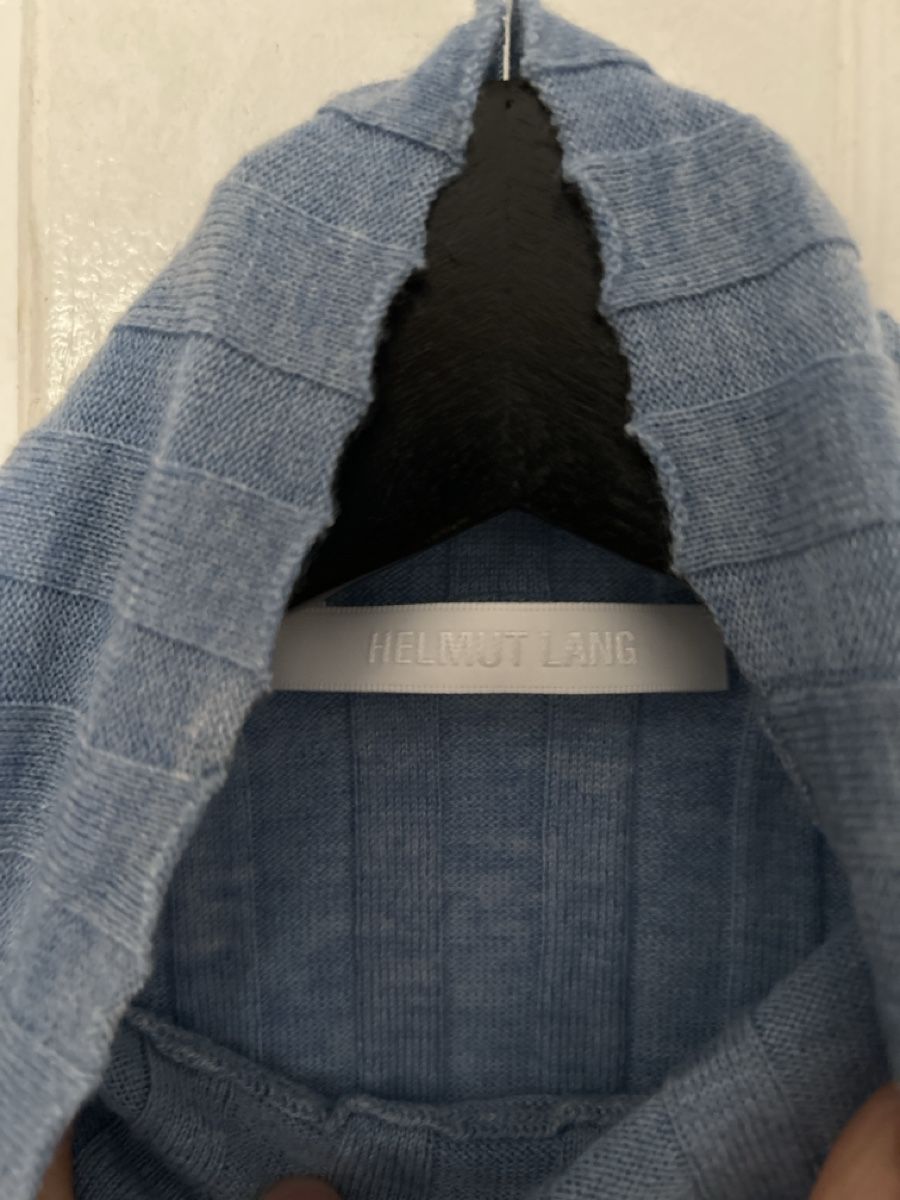 Pullover & Sweatshirts: Helmut Lang Ribbed Turtleneck Sweater XS Blue – Neu (gemäss Beschreibung) aus Genève von TreasureChest 4