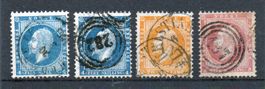 Norwegen 4 Briefmarken von 1856 /4-8 Skill o