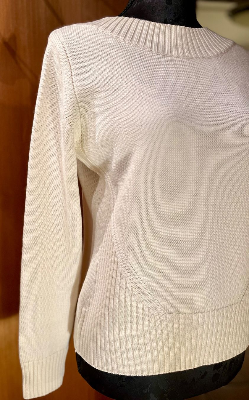 Maglioni & Felpe: Edler CASSIS Feinstrick-Pullover in Creme, Gr. 36-38 – Nuovo (secondo la descrizione) da Arbon venduto da KaSaBo 1