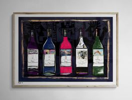 Chateau Mouton Rothschild Kunst Urban Modern Art Wein Vin