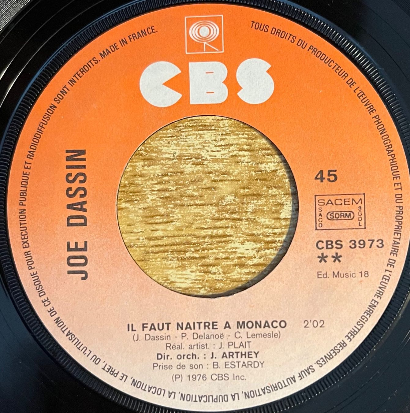 Dischi in vinile: JOE DASSIN - ÇA VA PAS CHANGER LE MONDE – Usato da Bussigny venduto da vinyl-pas-cher 3