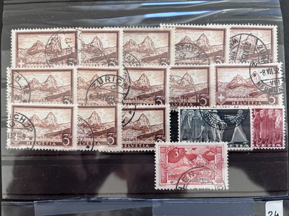 Tutti i francobolli: Lot Timbres Paysages CH – Usato da Sottens venduto da thigroux 2