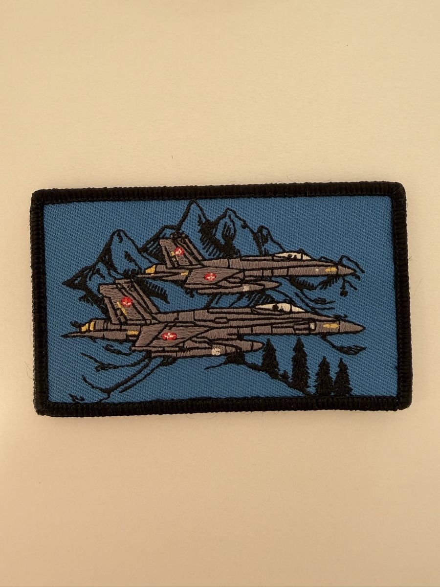 Schweizer Armee Plaketten & Abzeichen: F/A-18 Swiss Hornet patch  – Gebraucht aus Chamoson von Lio_Rey