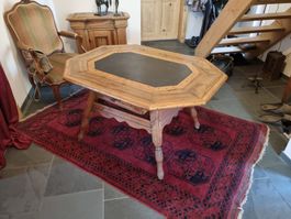 Antiker Tisch, original belassen, mit Schublade, Holz massiv