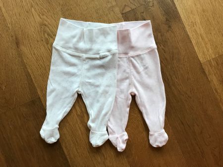 H&M Babyhosen  Set 2 Stück weiss rosa Grösse 50