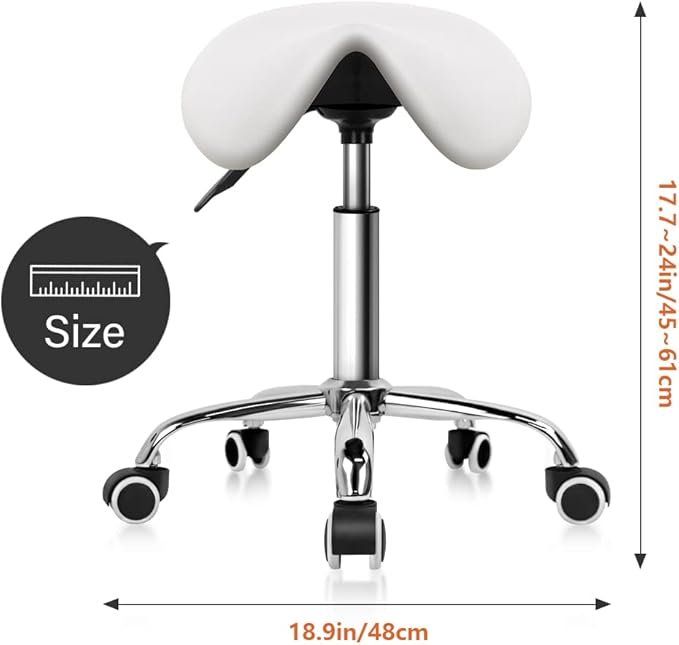 Sgabelli: Rollhocker Arbeitshocker Barhocker drehbar mit Sattelsitz – Nuovo e nell'imballaggio originale da Herisau venduto da Serenco 2