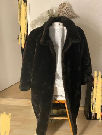 Damen Mantel   Jacke Webpelz Kunstpelz