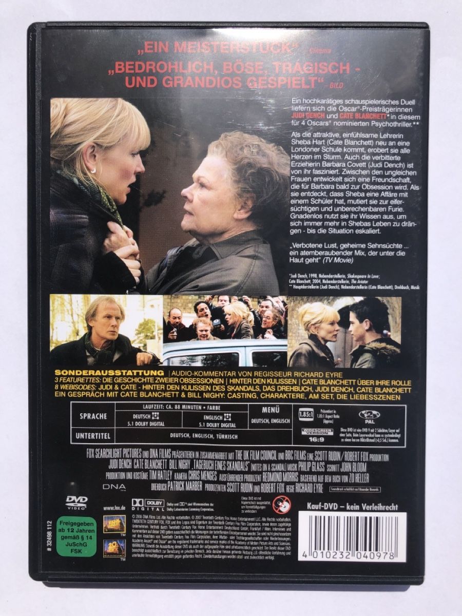 Tous les DVDs: DVD - Tagebuch eines Skandals – D'occasion à Langenthal par J_L49 1