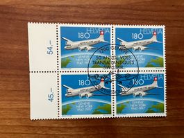 1997  CH Erstag gest.Viererblock mit Tab  (K150)