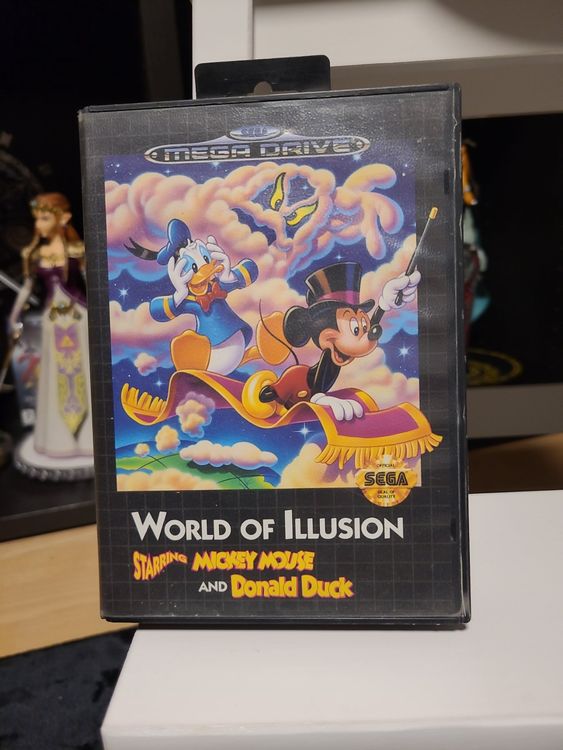 Jeu World Of Illusion (Mickey Et Donald) – Sega Mega Drive, Très Bon état, Complet