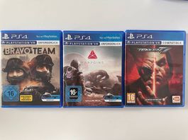PS4 Games for VR, Sony Playstation 4 Bravo Farpoint Tekken 7