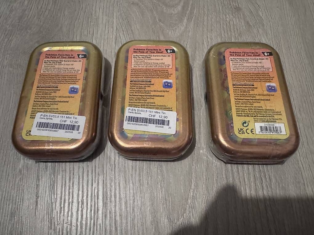 Pokémon Sammelbilder & Trading cards: Pokémon mini Tins 151, EN OVP – Neu und originalverpackt aus Tann von Sternli139 1