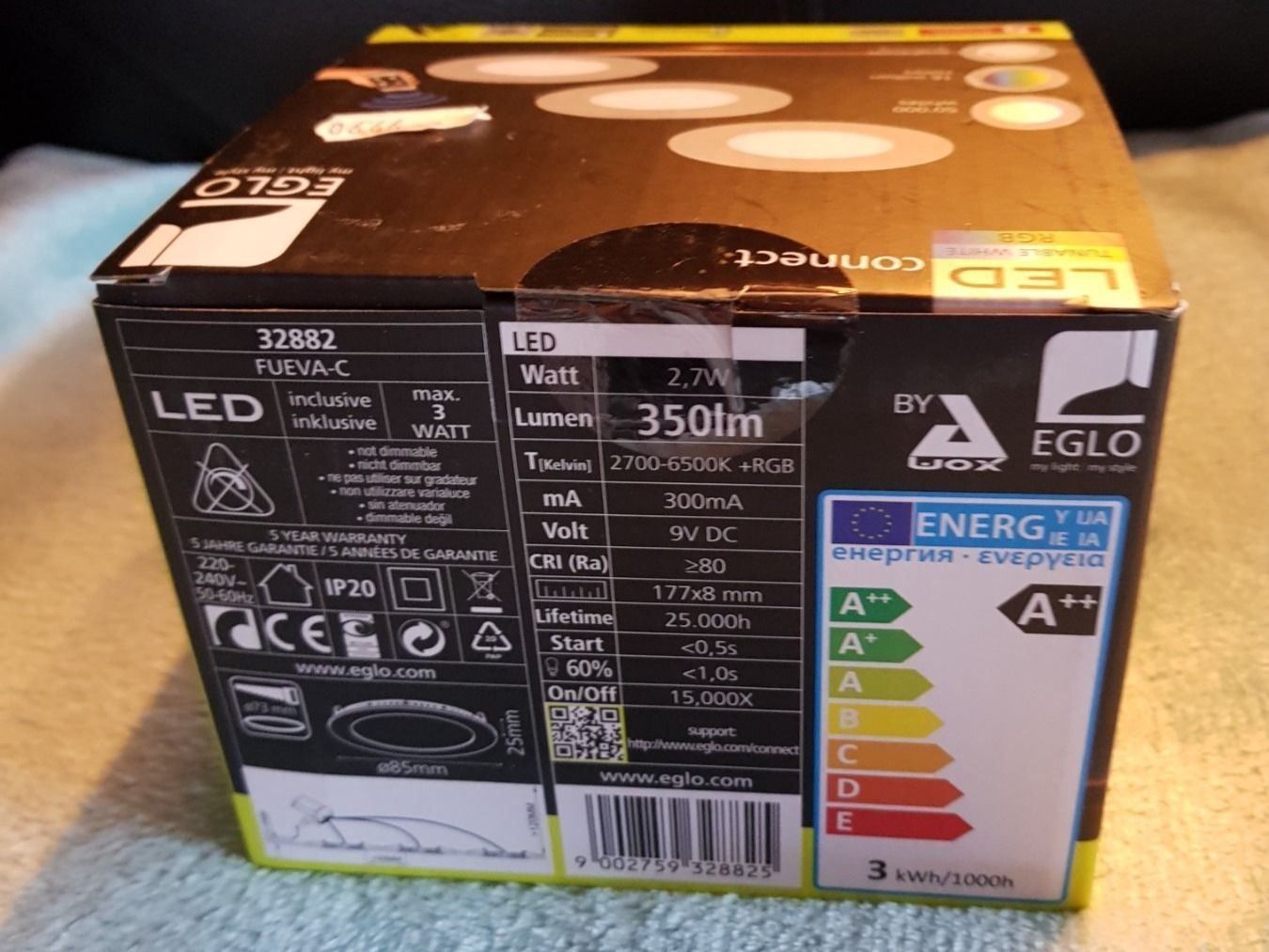 Eglo Lampade: Eglo Fueva-C 32882 Led Einbauspot – Nuovo e nell'imballaggio originale da Herzogenbuchsee venduto da Numis25 2