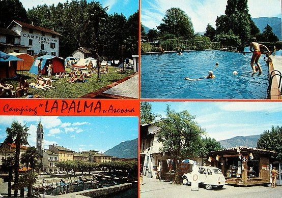 Ansichtskarten: ASCONA Camping La Palma Auto Citroën 2CV – Gebraucht aus Jona von philajona