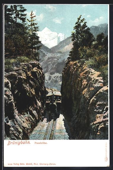 Ansichtskarten: AK Brünig-Bergbahn, an der Passhöhe – Gebraucht aus Berlin von bartko-reher