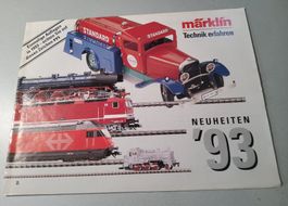 🚂Märklin 4 Prospekte (Kataloge) NEUHEITEN 1993-2020🚂