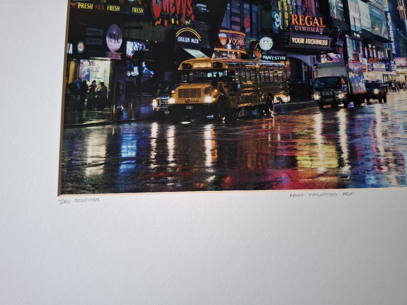 Posters & Illustrations: Bild "Rainy Manhattan night" – D'occasion à Lütisburg par amerika123 1