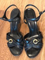 BALLY Sandals black leather 38