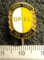 OPEL 100JAHRE 1899-1999 GOLDIG ANSTECKNADEL ENAMEL OLDTIMER