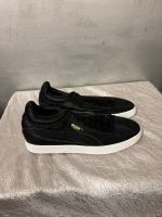 Puma Stepper Turnschuhe Schwarz Leder Herren Grösse 42 1/2