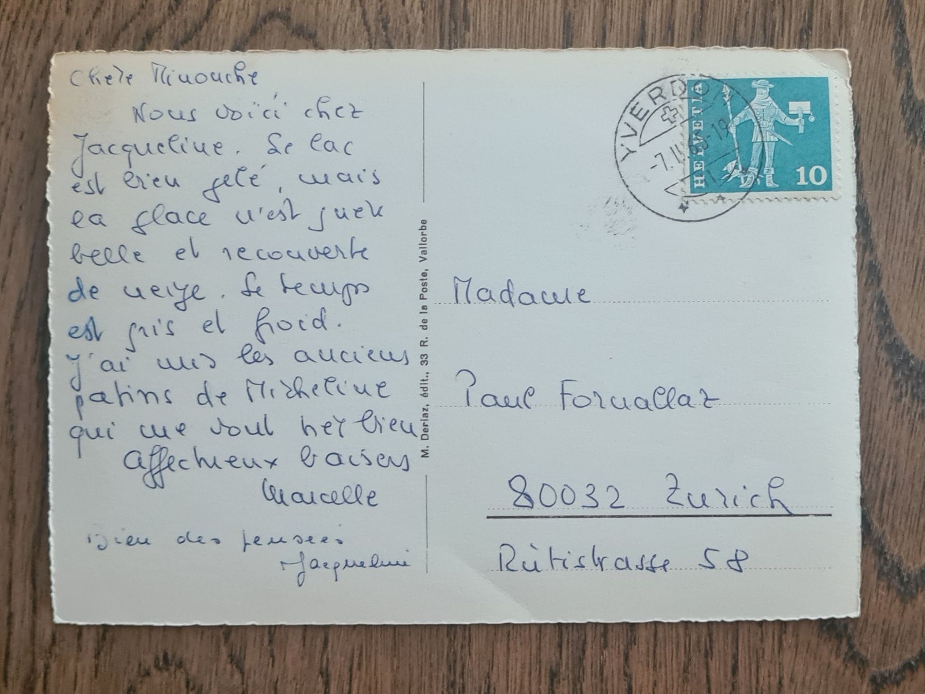Cartoline postali: Le collège de Santier 1965 – Usato da Ebikon venduto da Donar50 1