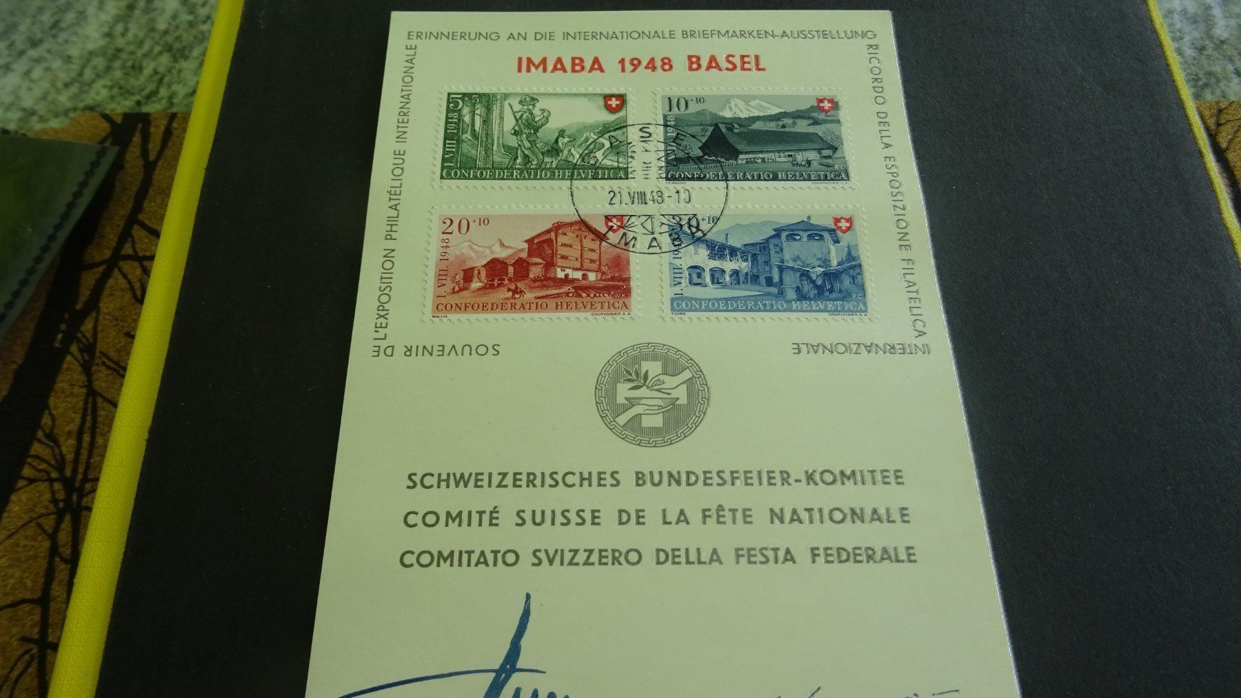 Tutti i francobolli: 21.VIII.48., SONDERKARTE  IMABA 1948, – Usato da Eschenbach SG venduto da eDaisy