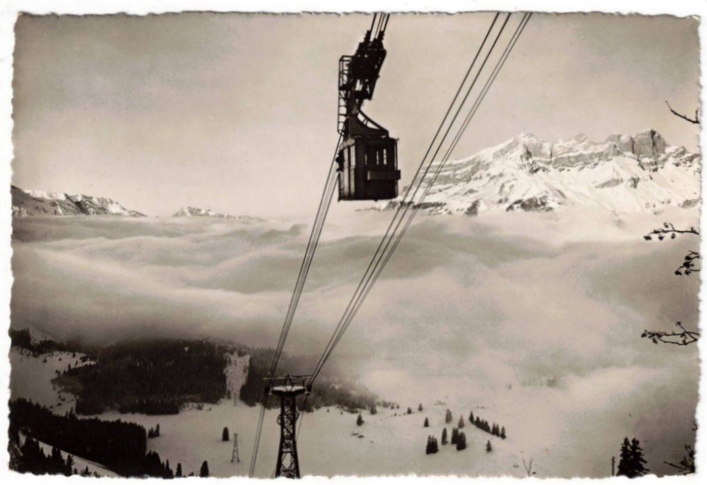 Ansichtskarten: Engelberg - Luftseilbahn Gerschnialp--Trübsee – Gebraucht aus Binningen von Mountainrider