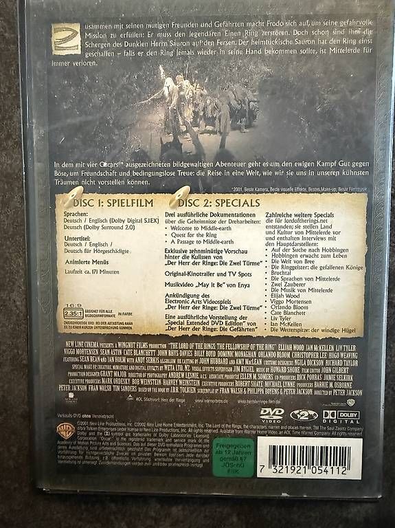 Tutti i DVDs: Herr der Ringe-DVDs – Usato da Suhr venduto da j_s_gs9d 2