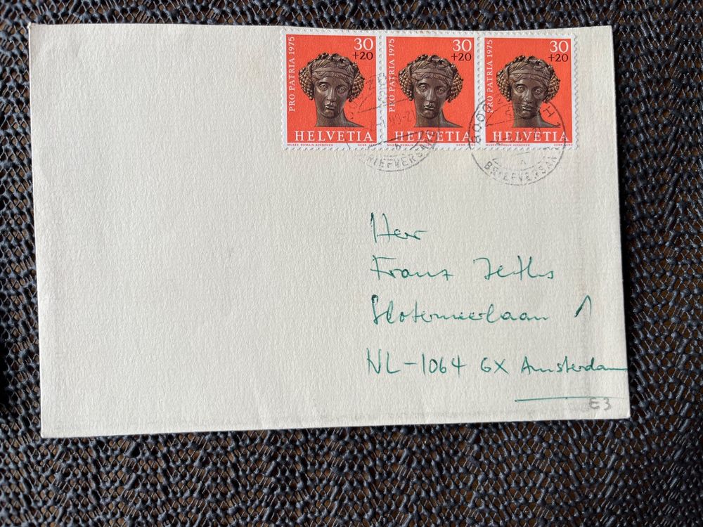 Tutti i francobolli: Enveloppes avec timbres Pro Patria 1971/1972/1974/1975 – Usato da Châtel-St-Denis venduto da Vaillant1 4