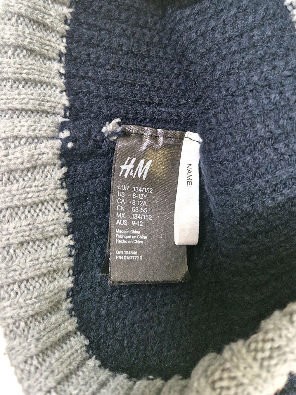 H&M Altro abbigliamento per bambino: H&M Kindermütze blau/grau mit Pompon – Usato da Zollikofen venduto da Restwert_Zollikofen 2