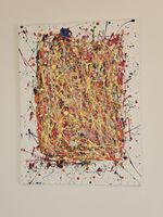 Tableau d'art abstrait moderne et unique, signé🎨🖼️! (53)