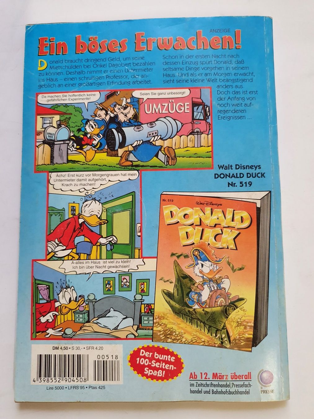 Fumetti: Donald Duck 518 / Disney – Usato da Oberdorf BL venduto da BaldenEagle 3