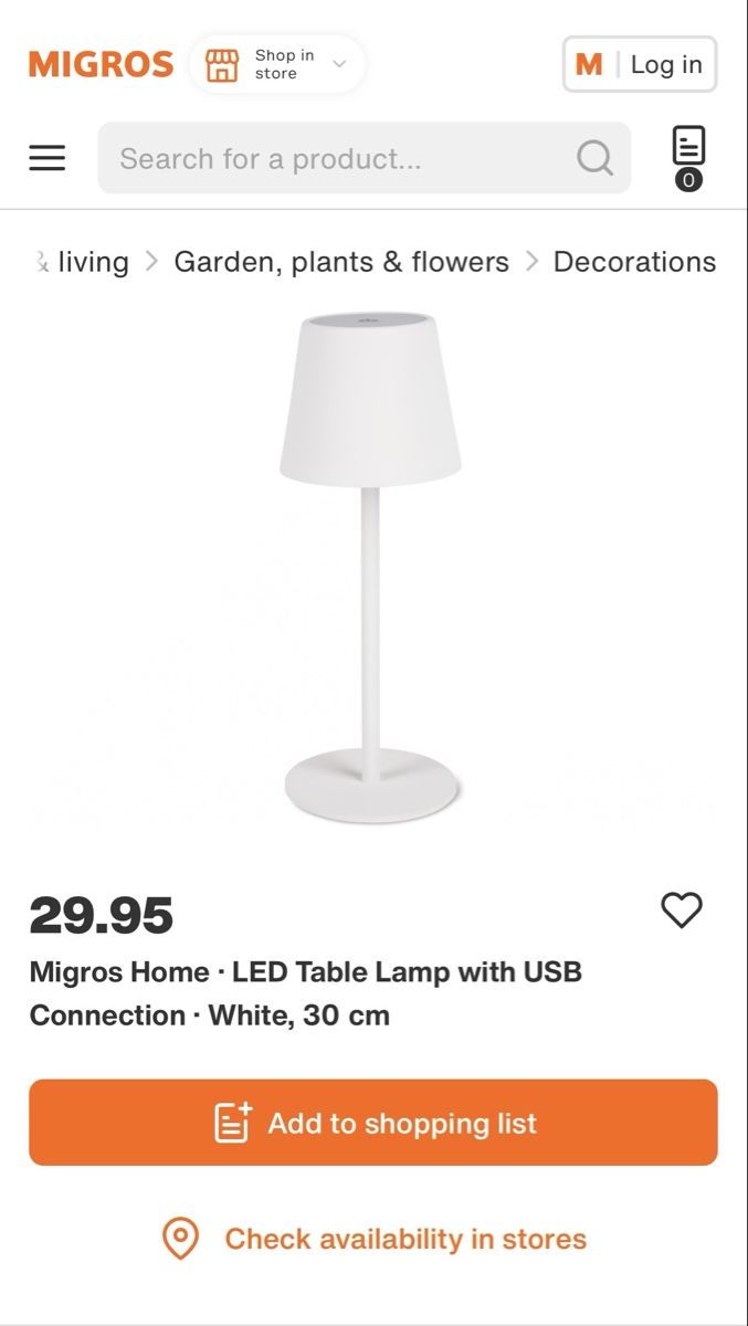 Micasa Lampen: Tishlampe Migros  – Gebraucht aus Zürich von fra_nrp5 4