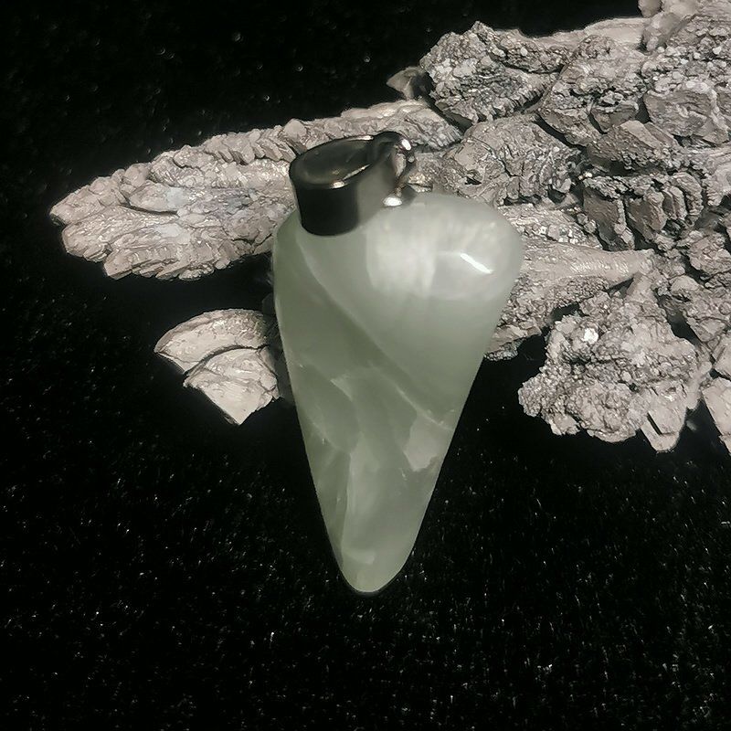 Ciondoli: Prehnit Anhänger – Nuovo e nell'imballaggio originale da Walenstadt venduto da vkt_qc8d 1