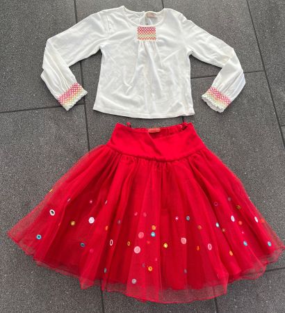 Wunderschöner Prinzessinnen-Jupe & Shirt, nagelneu, Gr. 8 J.