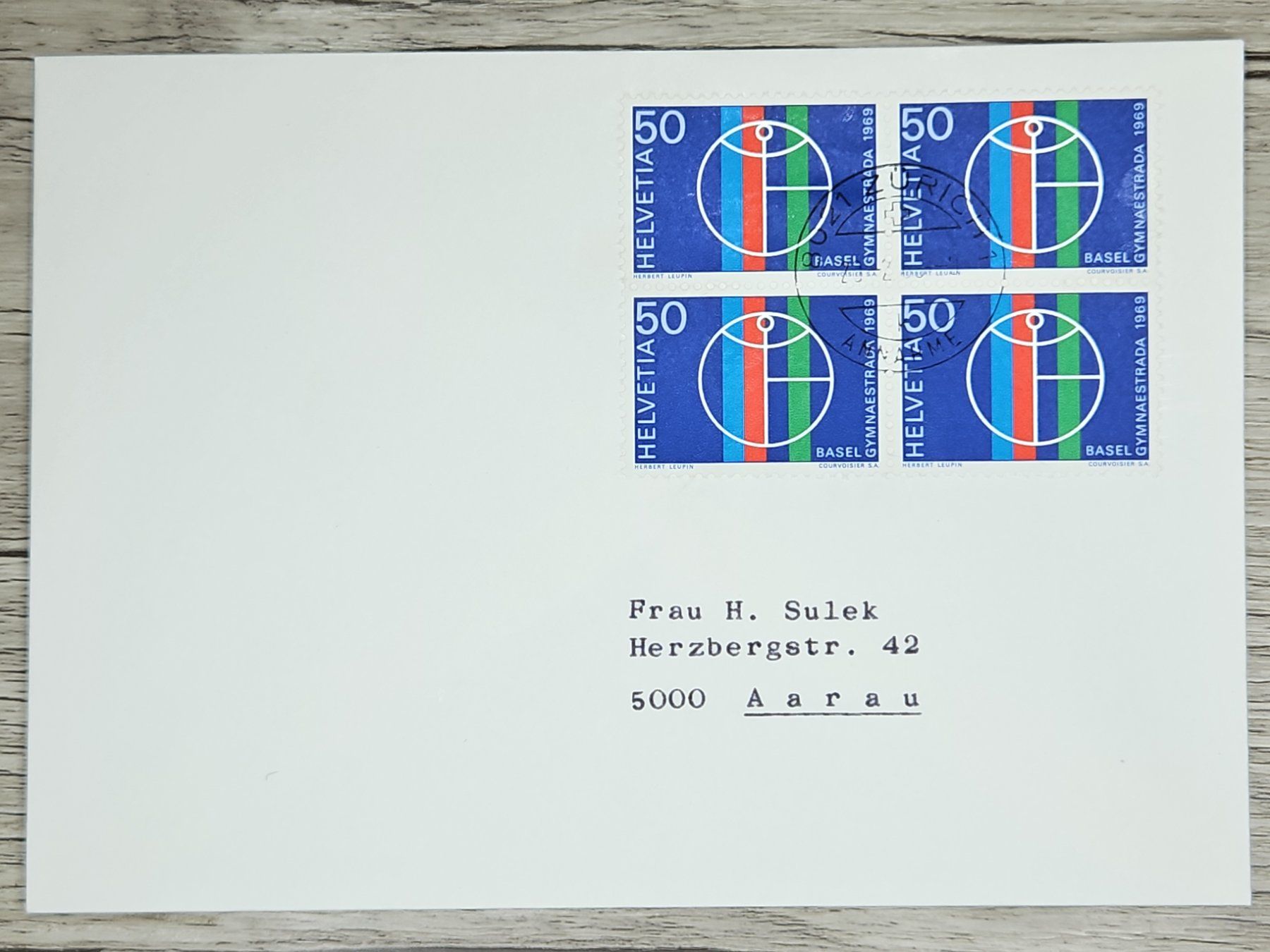 Tutti i francobolli: CL02 Enveloppe + Timbre Suisse 1969 – Usato da Cousset venduto da Patrick_Collections