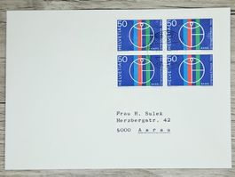 CL02 Enveloppe + Timbre Suisse 1969